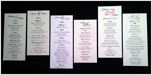 Menus